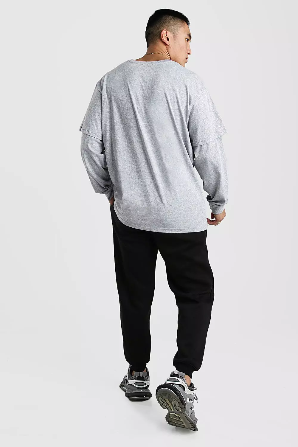 【SATIIIZ】Ponty Layered Long Sleeve T-Shirt mzz18479_grey marl_xl_1?$
